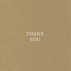 Baby's breath (foil) kraft traditional wedding thank you cards Baby's breath (foil) kraft traditional wedding thank you cards