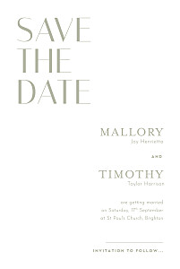 The big day red green save the date cards The big day red green save the date cards