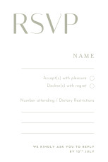 RSVP Cards The Big Day (Small) Red