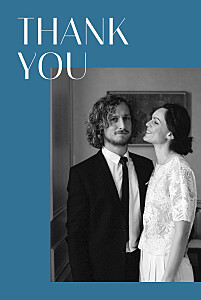 The big day blue wedding thank you cards The big day blue wedding thank you cards