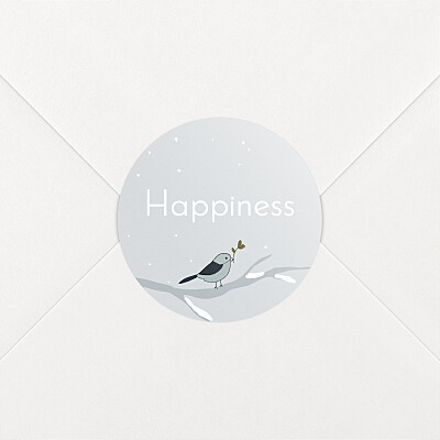 Winter family bird baby stickers Winter family bird baby stickers