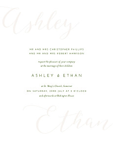 Calligraphy green green wedding invitations Calligraphy green green wedding invitations