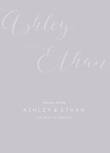 Calligraphy blue wedding order of service booklets Calligraphy blue wedding order of service booklets