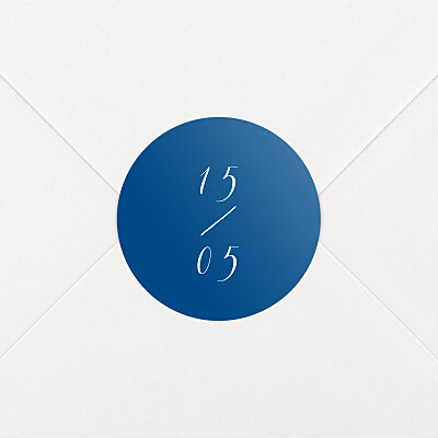 Calligraphy blue wedding stickers Calligraphy blue wedding stickers