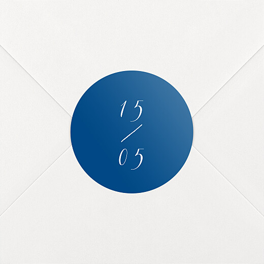 Wedding Stickers Calligraphy blue - View 2 Wedding Stickers Calligraphy blue - View 2