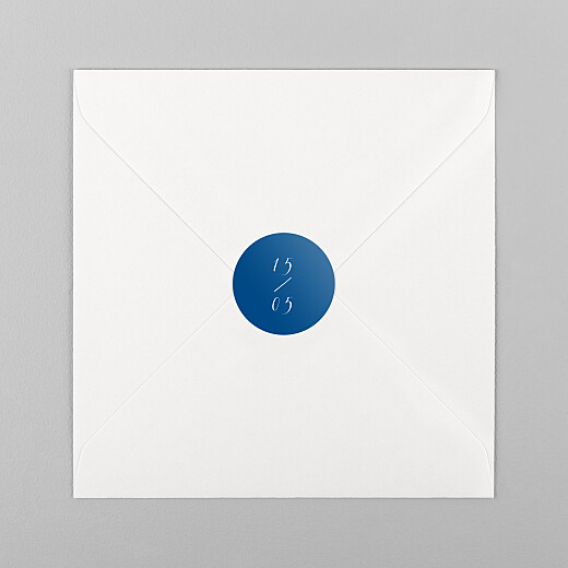 Wedding Stickers Calligraphy blue - View 1 Wedding Stickers Calligraphy blue - View 1