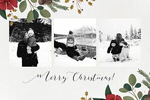 Daphné landscape grey traditional christmas cards Daphné landscape grey traditional christmas cards