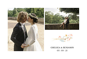 Summer solstice white wedding thank you cards Summer solstice white wedding thank you cards