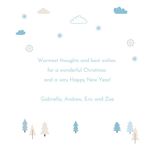 Christmas Cards Winter forest blue - Page 3