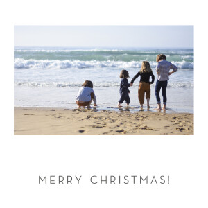 Christmas Cards Elegant sapling (foil) white Christmas Cards Elegant sapling (foil) white