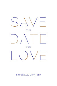 Love code blue unique save the date cards Love code blue unique save the date cards