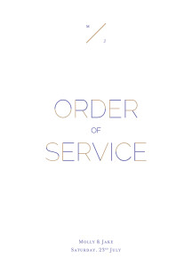 Wedding Order of Service Booklets Love Code Blue