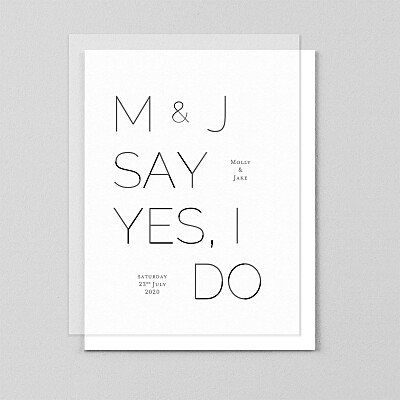 Love code (vellum) black blue wedding invitations Love code (vellum) black blue wedding invitations