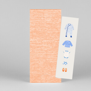 Baby Thank You Cards Petit bateau x rosemood (bookmark) orange Baby Thank You Cards Petit bateau x rosemood (bookmark) orange