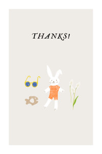 Baby Thank You Cards Petit bateau x rosemood orange Baby Thank You Cards Petit bateau x rosemood orange