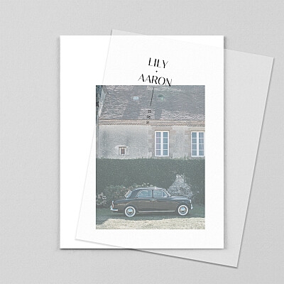 Insignia (vellum) 3 white wedding invitations Insignia (vellum) 3 white wedding invitations