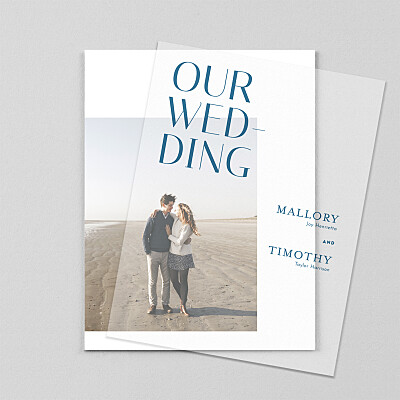 The big day (overlay) blue tomoë wedding invitations The big day (overlay) blue tomoë wedding invitations