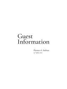Guest Information Cards Today & Always White