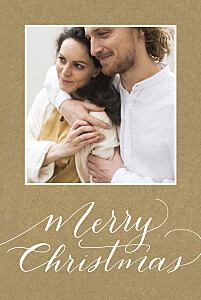 Swing 5 photos kraft orange christmas cards Swing 5 photos kraft orange christmas cards