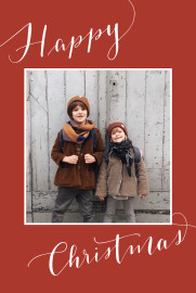 Christmas Cards Swing 2 Photos (4 Pages) Red