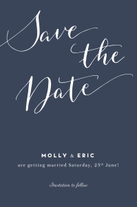 Save The Dates Swing Navy Blue