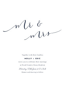 Swing (portrait) white tomoë wedding invitations Swing (portrait) white tomoë wedding invitations
