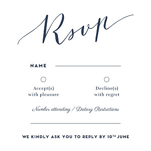 Swing white rsvp cards Swing white rsvp cards