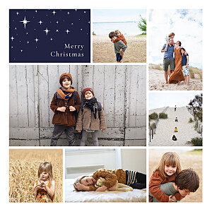 Under the stars dark blue christmas cards Under the stars dark blue christmas cards