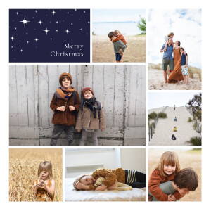 Christmas Cards Under The Stars Dark Blue