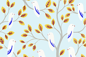 Dodo toucan - wandering blue unique notecards Dodo toucan - wandering blue unique notecards