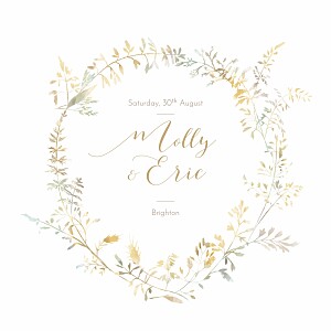 Country meadow (square) sand beige wedding invitations Country meadow (square) sand beige wedding invitations