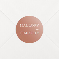 Wedding Envelope Stickers The Big Day Red