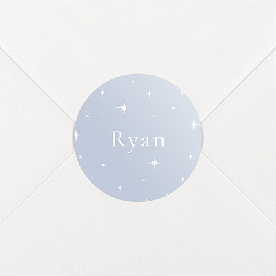 Under the stars blue baby stickers Under the stars blue baby stickers