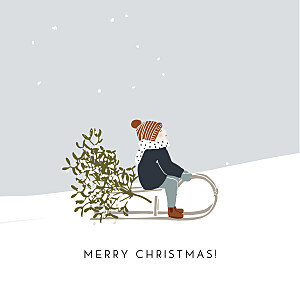 Winter snow (4 pages) 1 photo christmas cards Winter snow (4 pages) 1 photo christmas cards