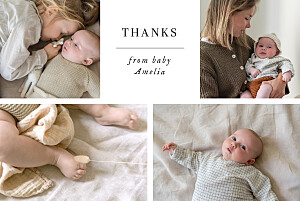 Sweet moments (5 photos) white girls baby thank you cards Sweet moments (5 photos) white girls baby thank you cards