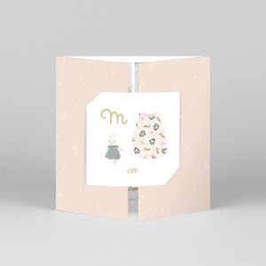 Baby Thank You Cards Sweet Dreams (Gatefold) Pink