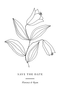 Love poems white photo save the date cards Love poems white photo save the date cards