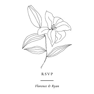 Love poems (square) white rsvp cards Love poems (square) white rsvp cards