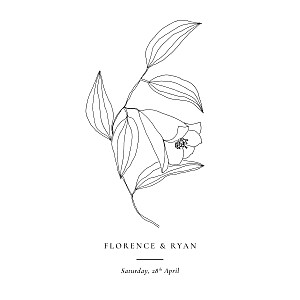 Love poems white classic wedding invitations Love poems white classic wedding invitations