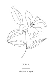 RSVP Cards Love Poems White