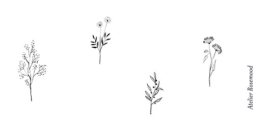 Wedding Place Cards Floral Minimalist White - Page 3 Wedding Place Cards Floral Minimalist White - Page 3