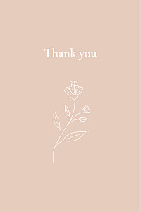Floral emblem pink pink baby thank you cards Floral emblem pink pink baby thank you cards