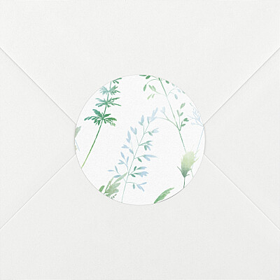 Country meadow green christening stickers Country meadow green christening stickers