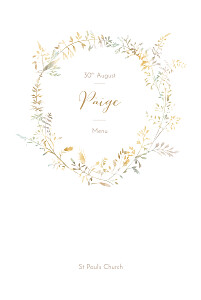 Country meadow sand christening menus Country meadow sand christening menus