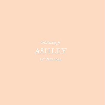 Baby's breath (foil) pink christening invitations Baby's breath (foil) pink christening invitations