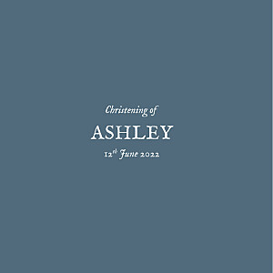 Baby's breath (foil) blue blue christening invitations Baby's breath (foil) blue blue christening invitations