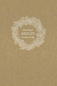 Baby's breath kraft christening menus Baby's breath kraft christening menus