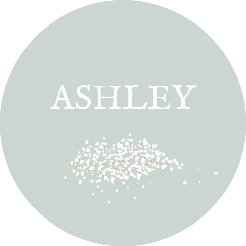 Christening Stickers Baby's Breath Green - Front