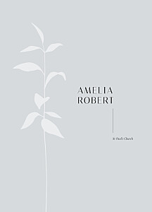 Ikebana blue wedding order of service booklets Ikebana blue wedding order of service booklets