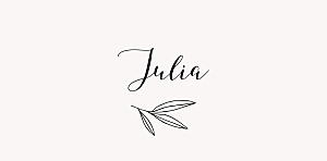 Budding branch chalk christening place cards Budding branch chalk christening place cards